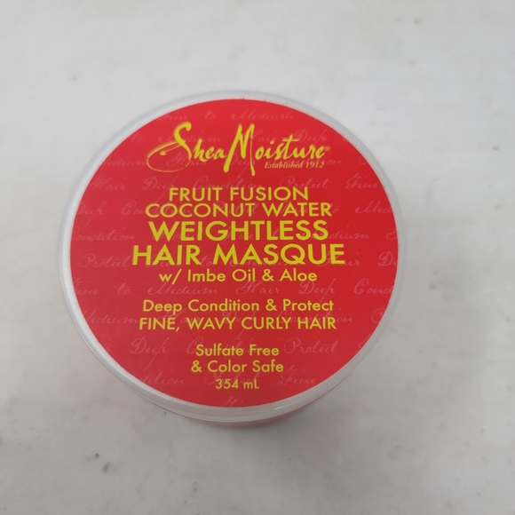 Shea Moisture Fruit Fusion Coconut Water Weightless Hair Masque 354ml - Picture 1 of 9